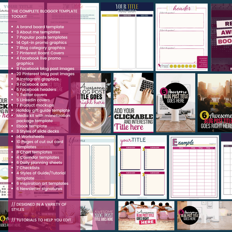 The Complete Blogger Template Toolkit Kara Fidd
