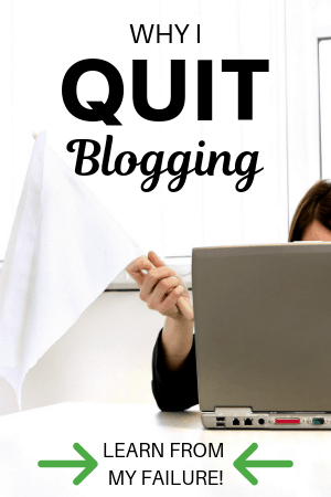 Why I Quit Blogging - Learn from my failure