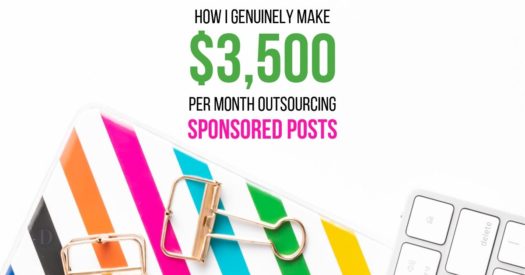 How I Genuinely Make $3,500 Per Month Outsourcing Sponsored Posts