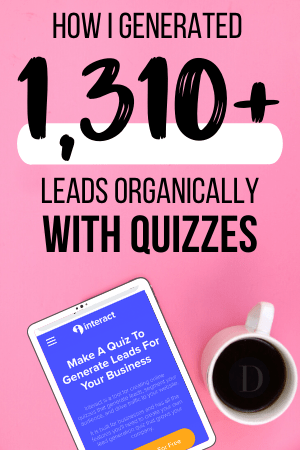 How I Generated 1,310+ Leads Organically With Quizzes