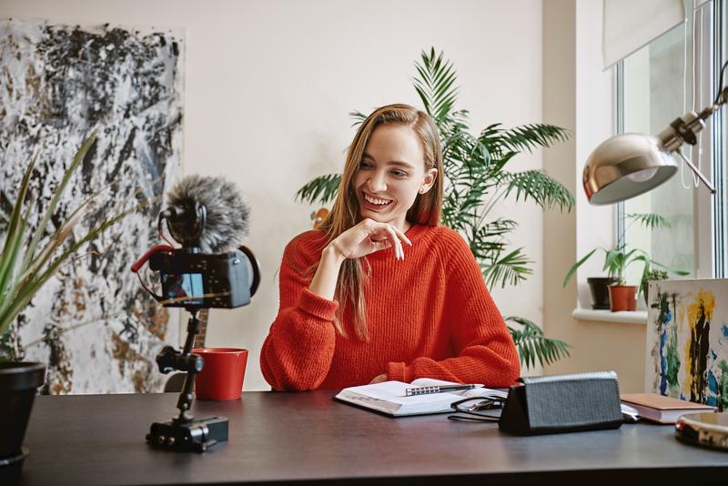 Woman Working at a Desk